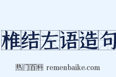 椎结左语造句是什么意思的图片